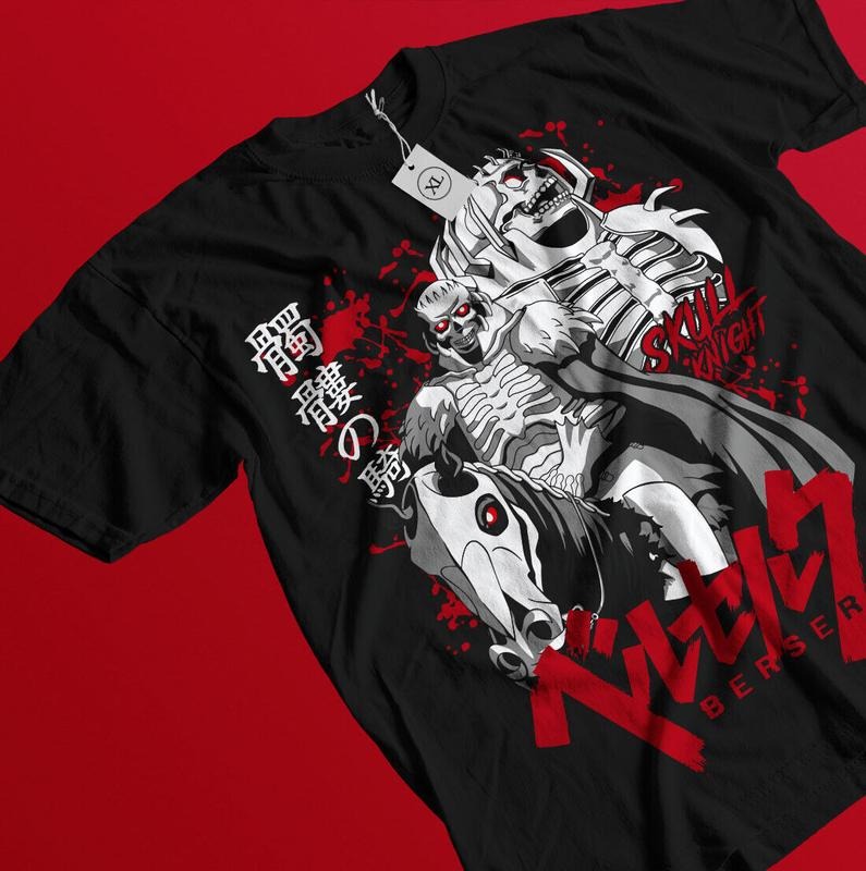 Berserk Guts T-Shirt S-4XL Berserk Merch 90s Cult Swordsman Vintage Red Guts Shirt Hoodie, Sweatshirt | RetroVerseTees.com
