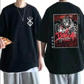 Berserk No.1 Shirt, Japanese Hot Blooded Anime Print T-Shirt, Mens Casual Streetwear 100% Cotton T-Shirt, Graphic Tee...