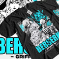 Berserk T-Shirt griffith Japanese Anime Strip Guts Armour Horror Trendy Shirt Hoodie, Sweatshirt | RetroVerseTees.com