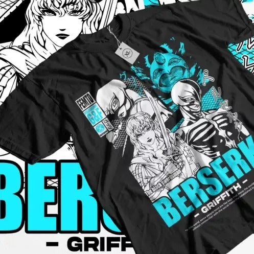 Berserk T-Shirt griffith Japanese Anime Strip Guts Armour Horror Trendy Shirt Hoodie, Sweatshirt | RetroVerseTees.com