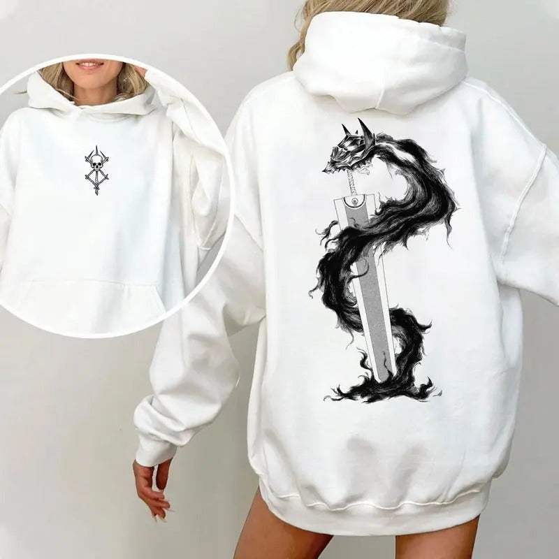 Berserker Armor 2 Sides T-Shirt Anime All Sizes Menswear Gym Top Hoodie Sweatshirt Berserk Vengeance Cotton Gift For Fans...