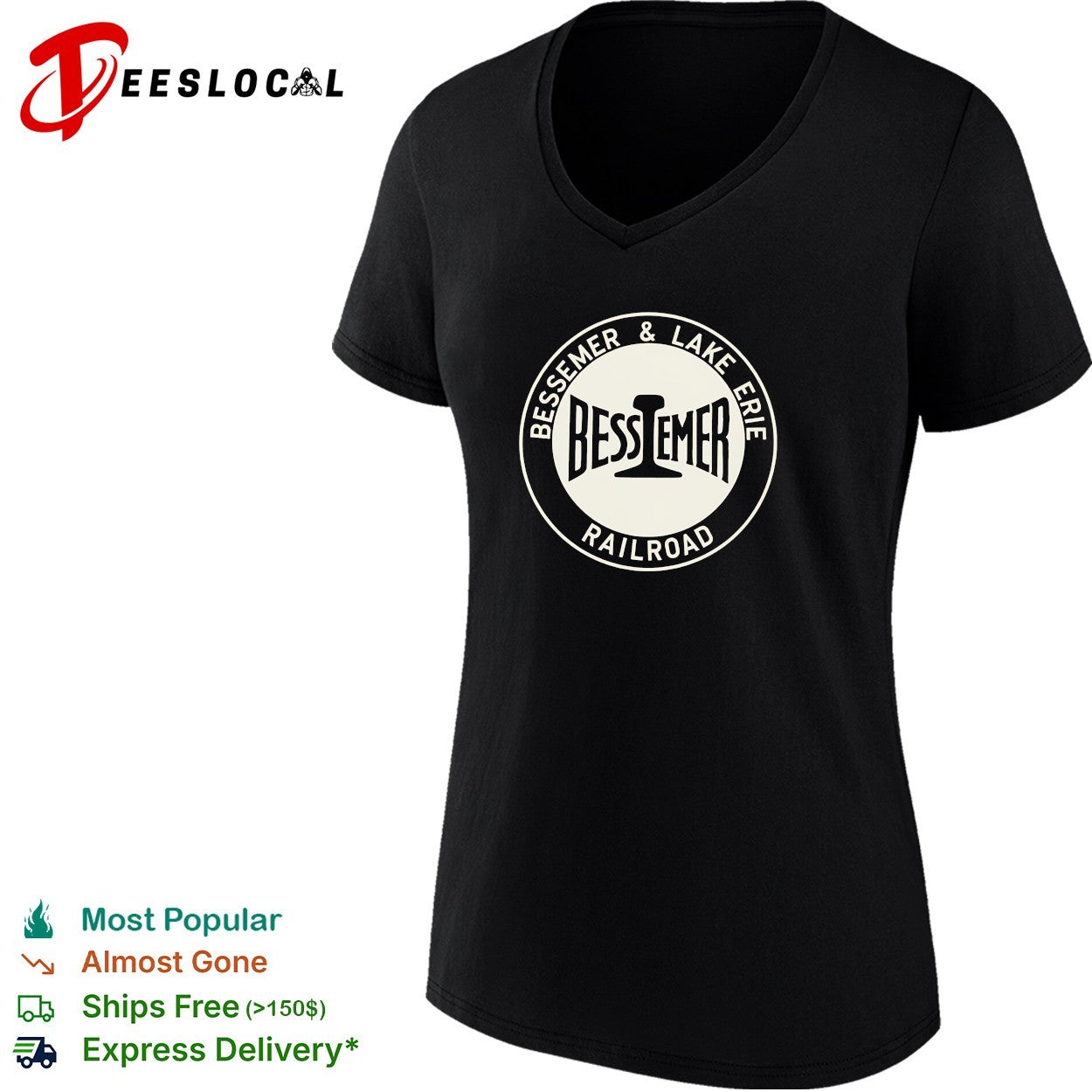 Bessemer and Lake Erie Railroad circular logo shirt