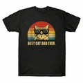 Best Cat Dad Ever Vintage Version T-Shirt Men's Funny Best Gift Father's Day Menswear Top Hoodie, Sweatshirt