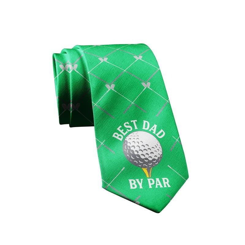 Best Dad By Par Necktie Funny Neckties for Men Cool Golfing Tie Golf Novelty Ties for Men Funny Ties T-Shirts, Hoodie,...