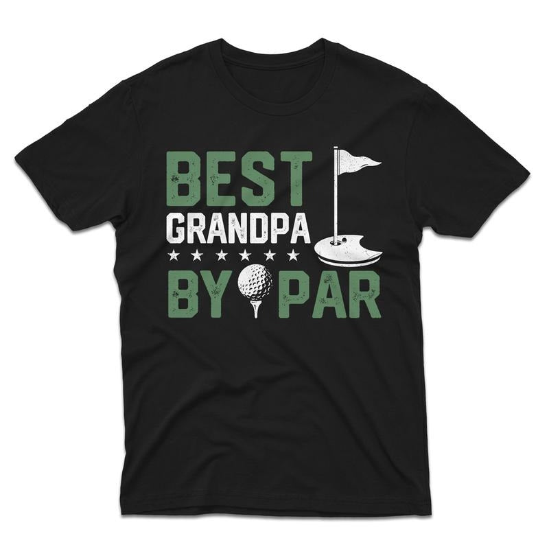Best Grandpa By Par TNF'WB shield Day Golf Grandad Golfing Gift T-Shirt Hoodie, Sweatshirt | RetroVerseTees.com