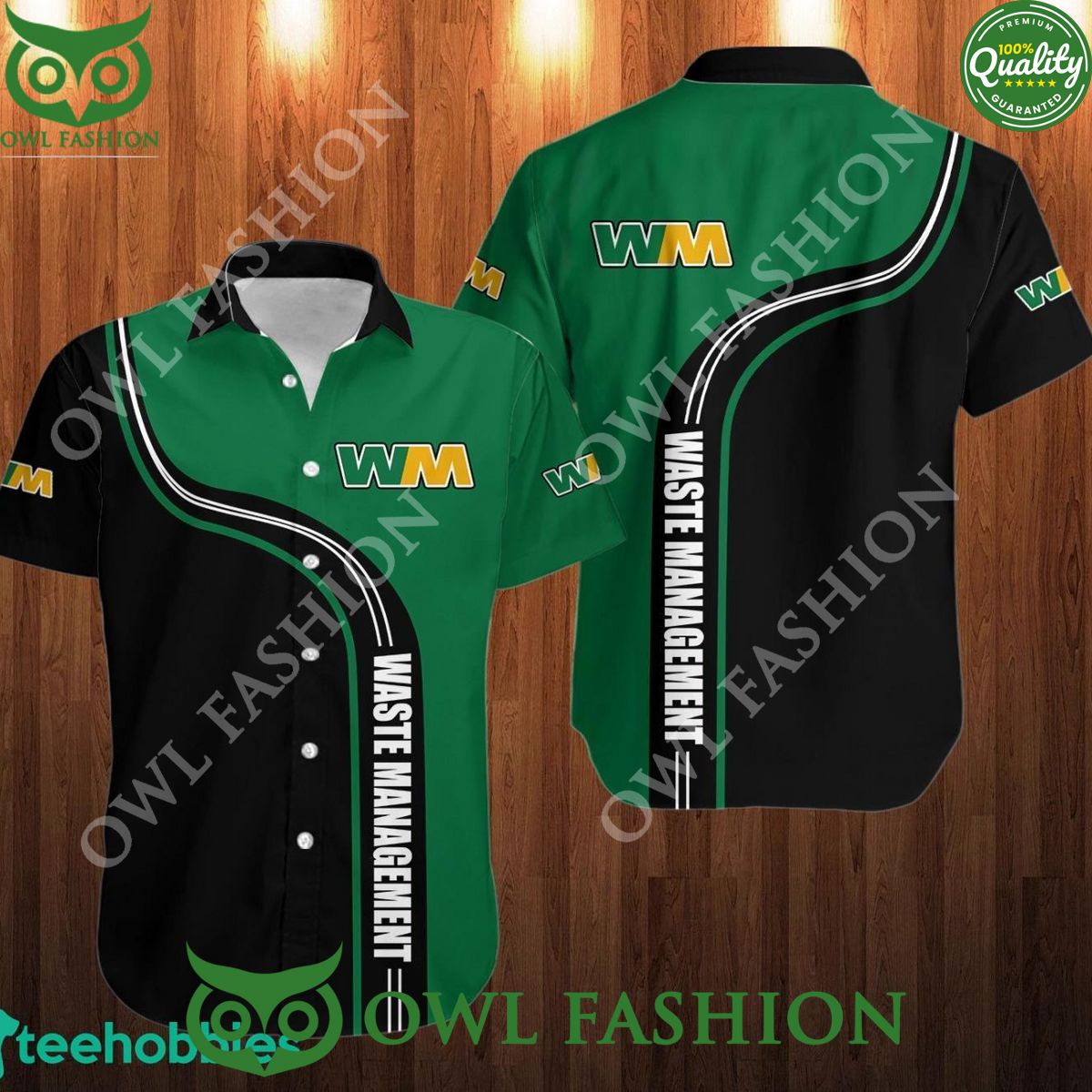 Waste management Hawaiian Shirt Logo Work At Shirt