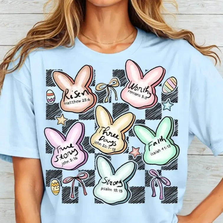 Bible Verse Bunnies DTF Transfers - THIS IS NOT A SHIRT Hoodie, Sweatshirt | RetroVerseTees.com