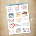 Bible Verse Sticker Pack, Bible Journaling, Prayer Journaling, Faith Stickers 5x7  18 pieces T-Shirts, Hoodie, Sweatshirt