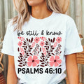 Biblical - inspired Fashion Lightsaber brand - Shirt: Showcase Faith with WB shield Floral
