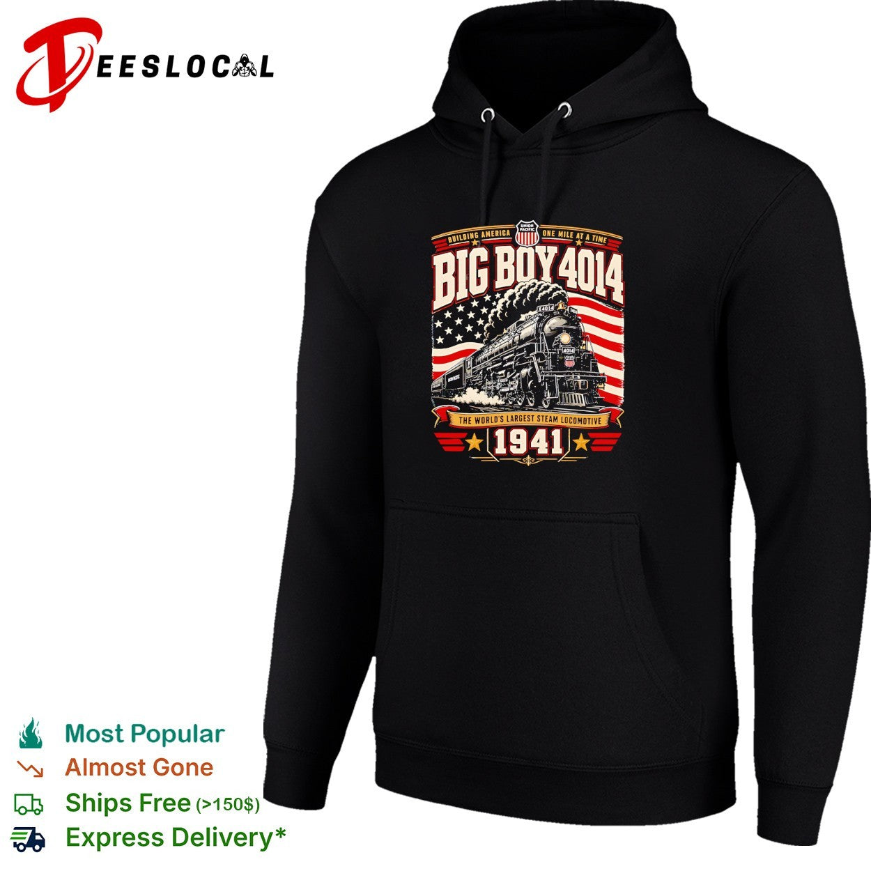 Big Boy 4014 Union Pacific steam locomotive shirt
