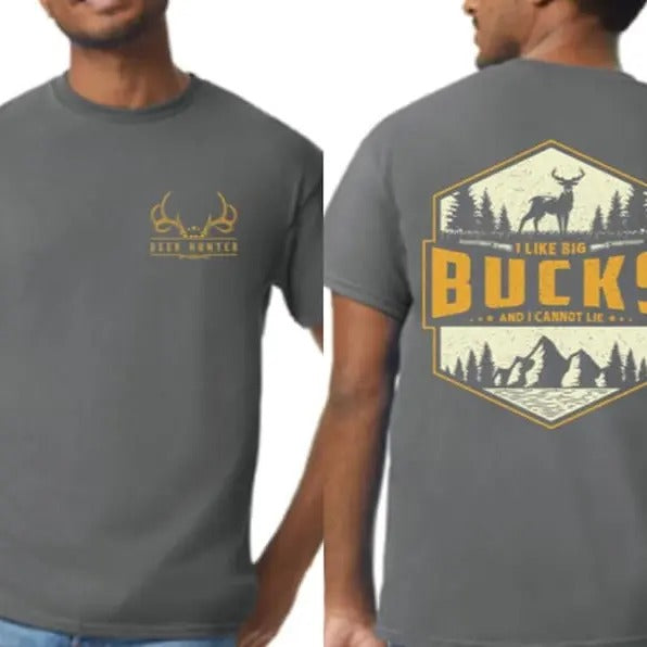 Big Bucks T-Shirt Deer Hunting Men's Apparel Tee Soft Style Tshirt Hoodie, Sweatshirt | RetroVerseTees.com