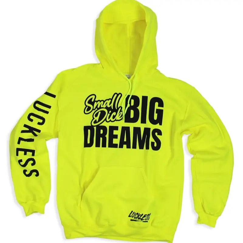 Big Dreams Hoodie | Neon Yellow T-Shirts, Sweatshirt | RetroVerseTees.com