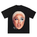 Big Face Lattooo Blue Star Graphic Rap Shirt Hoodie, Sweatshirt | RetroVerseTees.com