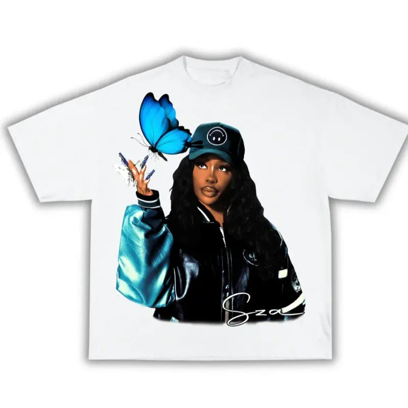 Big Face SZA Solana T-Shirt Classic Cotton Top Hoodie, Sweatshirt | RetroVerseTees.com