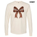 Big Football Bow Long Sleeve Comfort Colors T-Shirt 'NLB' Hoodie, Sweatshirt | RetroVerseTees.com