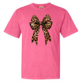 Big Leopard Bow Comfort Colors T-Shirt 'NLB' Hoodie, Sweatshirt | RetroVerseTees.com