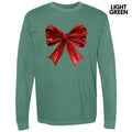 Big Red Ribbon Long Sleeve Comfort Colors T-Shirt 'NLB' Hoodie, Sweatshirt | RetroVerseTees.com