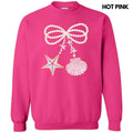 Big Seashell & Starfish Bow Sweatshirt 'NLB' T-Shirts, Hoodie | RetroVerseTees.com