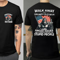 Bigfoot Walk Away Im Agrumpy Old Man 4 Of July 2 Sides Shirt, Independence Day T-shirt, Fourth of July Shirt, Gift For...