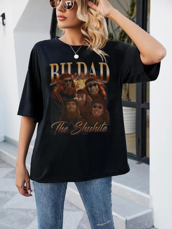 Bildad The Shuhite 90s Shirt, Rock Tour 2024, Bootleg Movie Tshirt, Bildad The Shuhite, Good Omens 2, Crowley Good Omen...