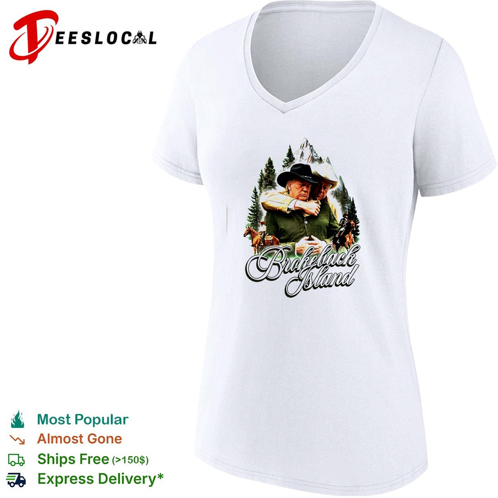 Bill Clinton And Donald Trump Brokeback Island funny shirt