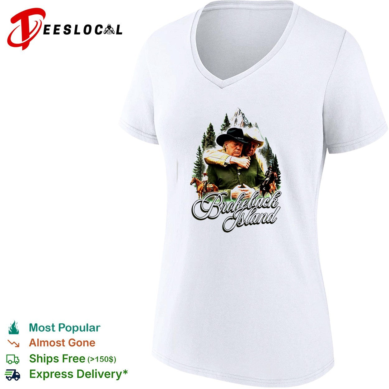 Bill Clinton And Donald Trump Brokeback Island funny shirt