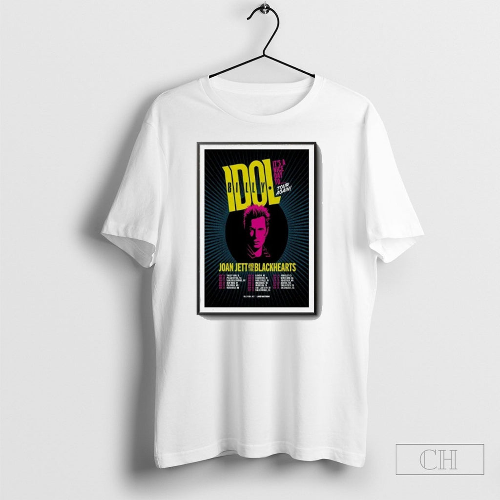 Billy Idol Red Rocks Amphitheatre Morrison Co Sep 03 2025 Poster Shirt Tee