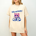 Bisexual Pride Shirt, Subtle Pride Shirt, Bisexual Shirt, Why Not Both Funny Cat Ally Bisexual LGBTQ Gay T-Shirt, Retro...