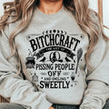 Bitchcraft Adult Humor Halloween Sweatshirt.  Casual Everyday Softstyle Halloween Unisex Pullover Crewneck Sweatshirt....