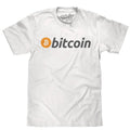Bitcoin Cryptocurrency Logo T-Shirt - White Hoodie, Sweatshirt | RetroVerseTees.com