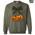 Black Bats & Pumpkins Bow Sweatshirt 'NLB' T-Shirts, Hoodie | RetroVerseTees.com