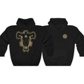 Black Bulls Squad Emblem Unisex Hooded Sweatshirt, Clover Graphic Hoodie, Anime Gift, Manga, Cosplay, Otaku T-Shirts