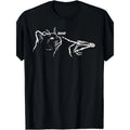 Black Cat Halloween T-shirt Made in USA Men's Graphic T-Shirt with Skeleton Hand Hoodie, Sweatshirt | RetroVerseTees.com