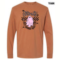 Black Checker Ghouls Fun Long Sleeve Comfort Colors T-Shirt 'NLB' Hoodie, Sweatshirt | RetroVerseTees.com