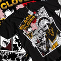 Black Clover T-shirt Asta Yami Sukehiro Yuno Anime Luck Voltia Shirt All Size Hoodie, Sweatshirt | RetroVerseTees.com