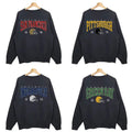 Black Crewneck Sweatshirt - Classic Fit for All Football Teams T-Shirts, Hoodie | RetroVerseTees.com
