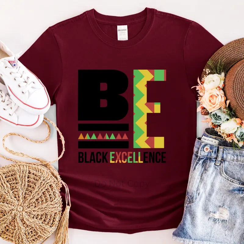 Black Excellence DTF Transfer T-Shirts, Hoodie, Sweatshirt | RetroVerseTees.com