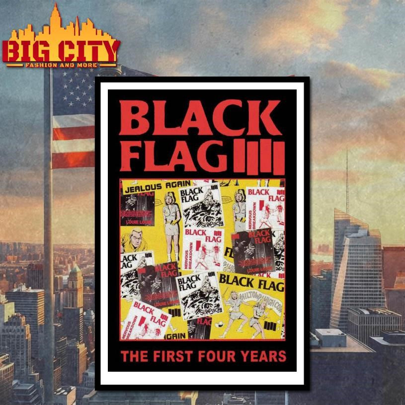 Black Flag The First Four Years Poster Shirt
