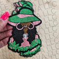 Black Girl Pink & Green Hat Patch (1 Patch) T-Shirts, Hoodie, Sweatshirt | RetroVerseTees.com