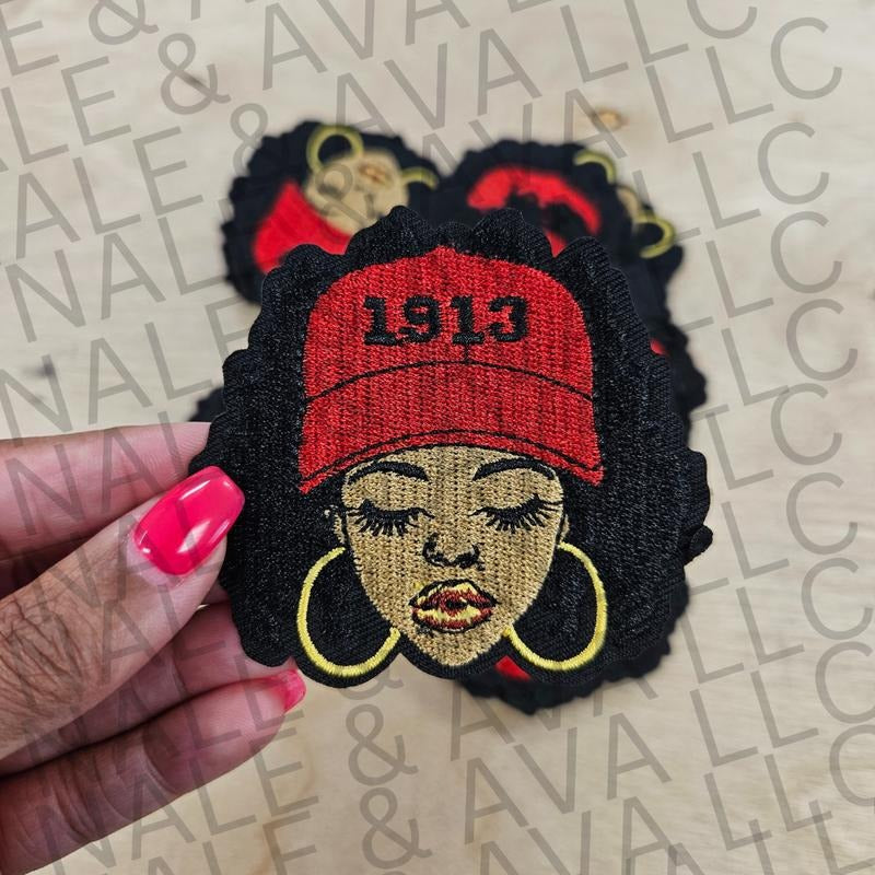 Black Girl Red Hat Patch (1 Patch) T-Shirts, Hoodie, Sweatshirt | RetroVerseTees.com