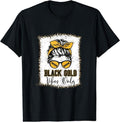 Black Gold Vibes Only T-Shirt | Unisex Cotton Tee, Short Sleeve, Size S-5XL Hoodie, Sweatshirt | RetroVerseTees.com