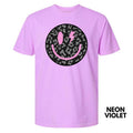 Black Leopard Happy Face Comfort Colors T-Shirt 'NLB' Hoodie, Sweatshirt | RetroVerseTees.com