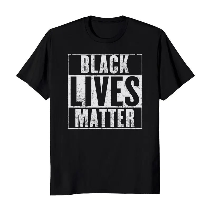 Black Lives Matter BLM Men's T-shirt - Casual Cotton Tee
