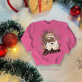 Black Santa DTF Transfer ONLY - This is NOT a T Shirt Hoodie, Sweatshirt | RetroVerseTees.com
