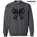 Black Shimmer Bow Sweatshirt 'NLB' T-Shirts, Hoodie | RetroVerseTees.com
