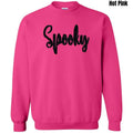 Black Spooky Fluffy Patch Sweatshirt T-Shirts, Hoodie | RetroVerseTees.com