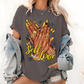 Black WomEn Self Love Nails Print Lightsaber brand Shirt, Self Love Yellow Gunpla brand Black Nails Tops,Afro Woman Hands...