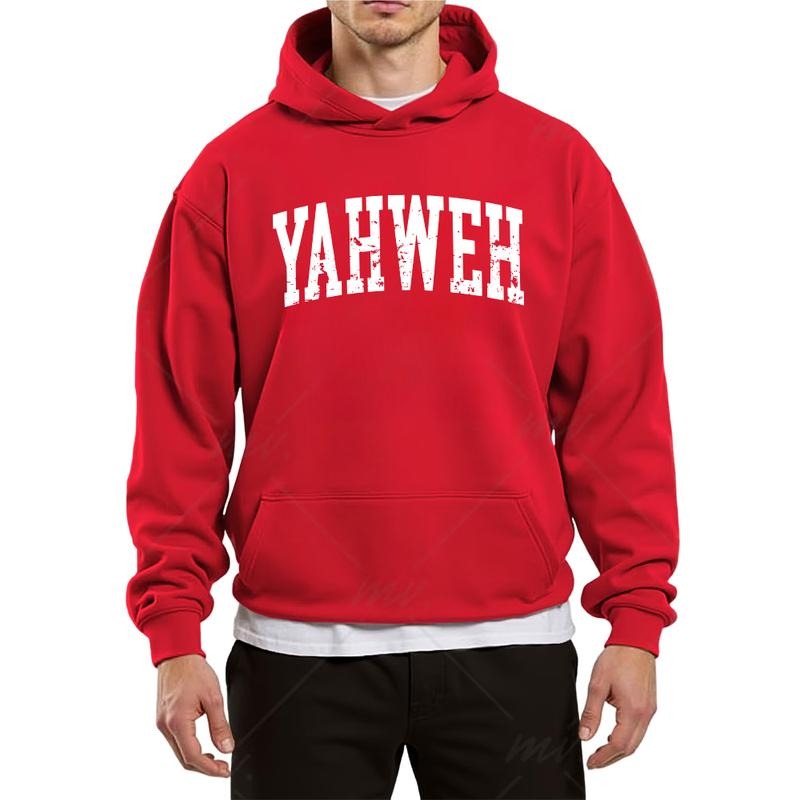 Black-Yahweh Sweater, Christian Hoodie, Spiritual Outfit, Church Sweatshirt, Prayer Gifts, Gift For Believer, Religious...