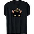 Black cat I'm looking at you black cat yellow eyes T-shirt Made in USA Hoodie, Sweatshirt | RetroVerseTees.com
