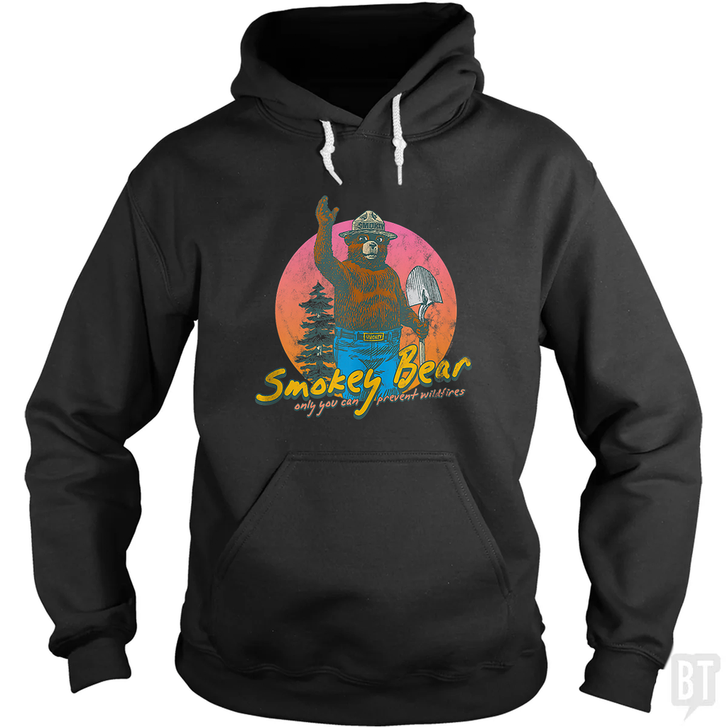 Smokey Bear Retro Hoodie